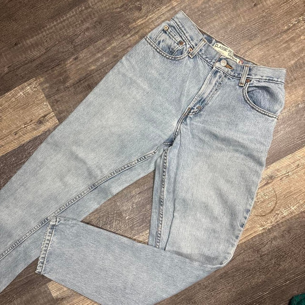 Vintage Levi's 550 Relaxed Fit Tapered Leg Light Wash Jeans Size‎ 4M